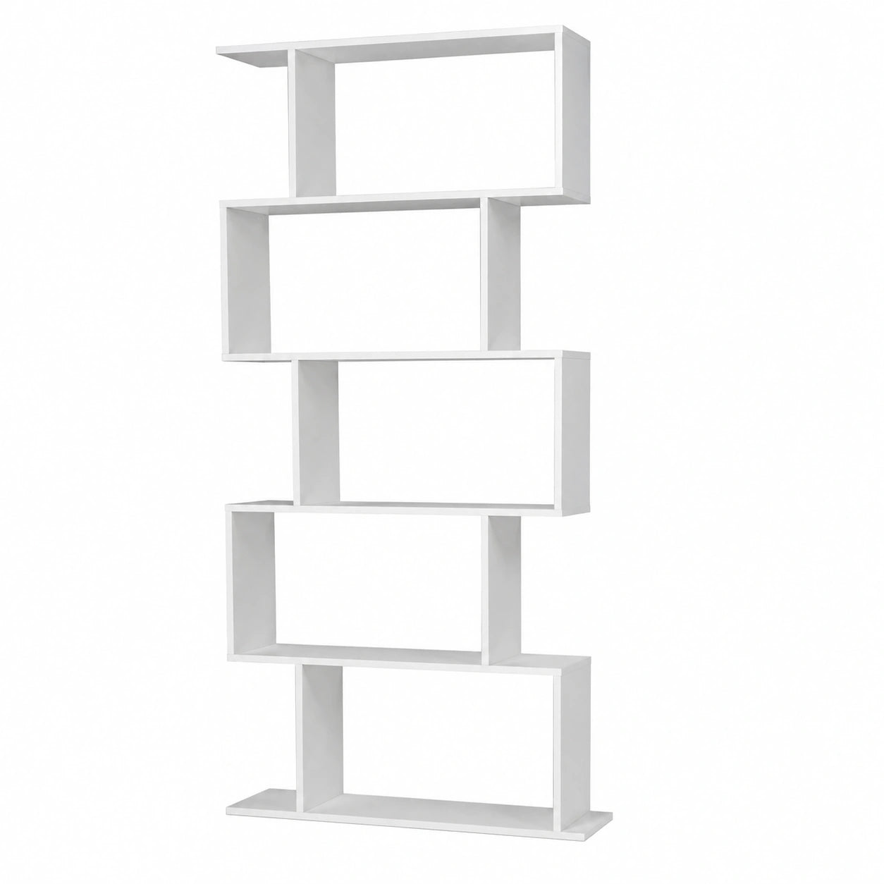 Bibliothèque, coloris blanc, pour le salon ou le bureau