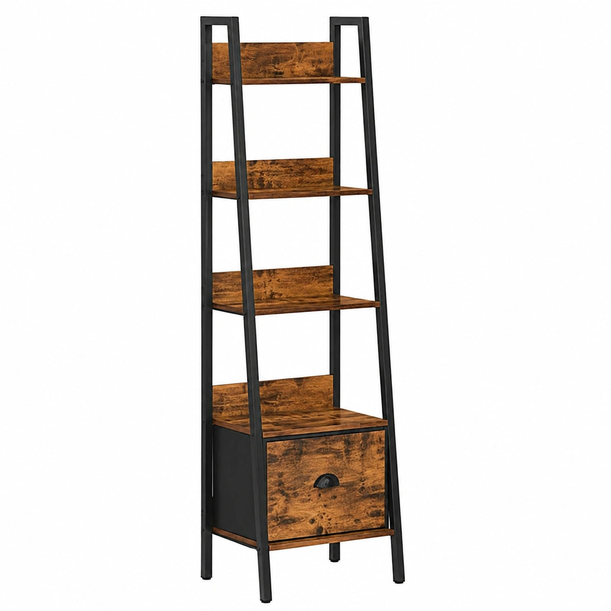 Échelle transformable, avec rangement, avec tiroirs, avec étagères, 42 x 29 x 141 cm, pour les travaux en hauteur