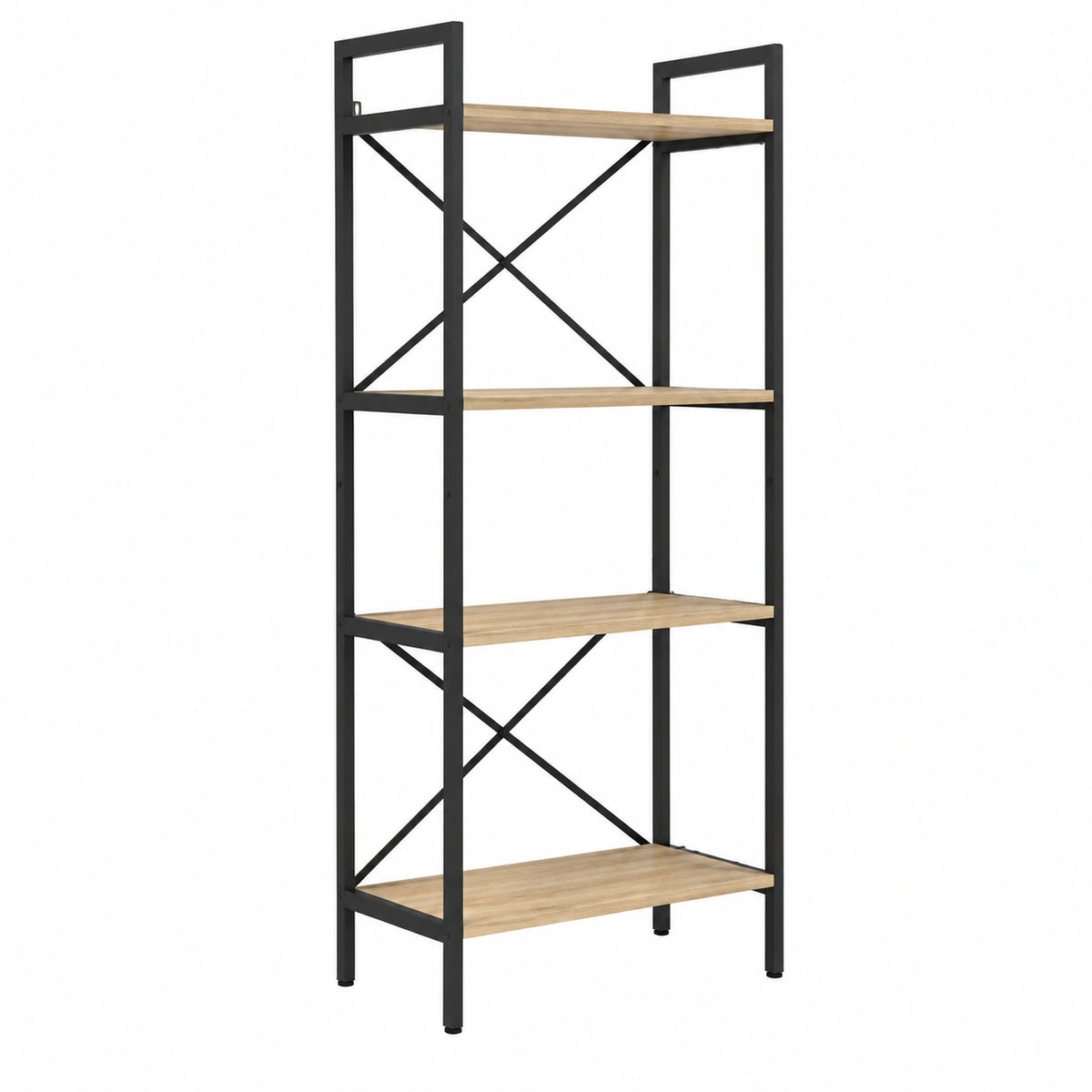 Bureau, avec étagères, en acier, 56 x 34 x 171 cm, pour l’espace de travail