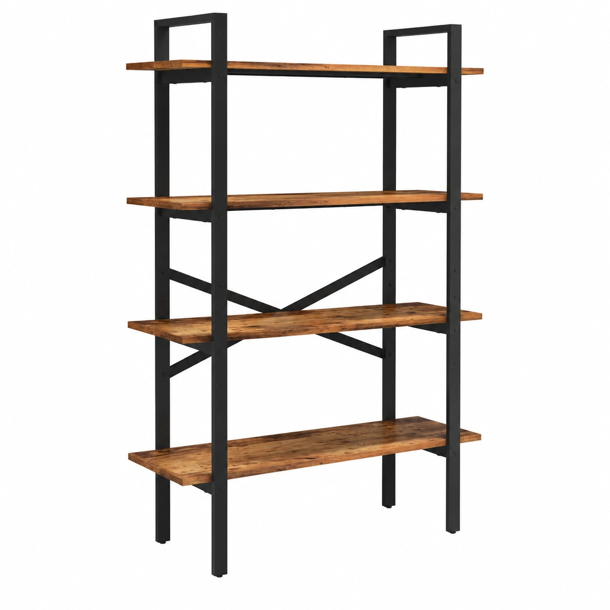 Bibliothèque, réglable, en acier, 100 x 33,5 x 178 cm, pour le salon ou le bureau