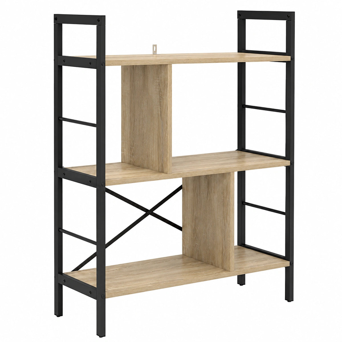Bibliothèque, en acier, avec étagères, 75 x 30 x 91 cm, pour le salon ou le bureau