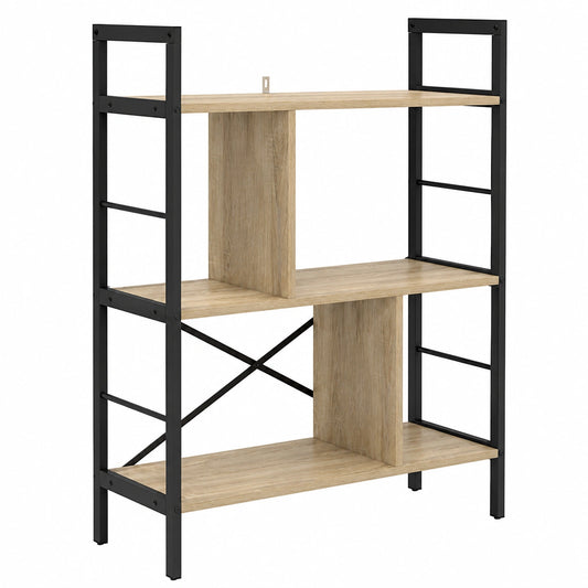 Bibliothèque, en acier, avec étagères, 75 x 30 x 91 cm, pour le salon ou le bureau