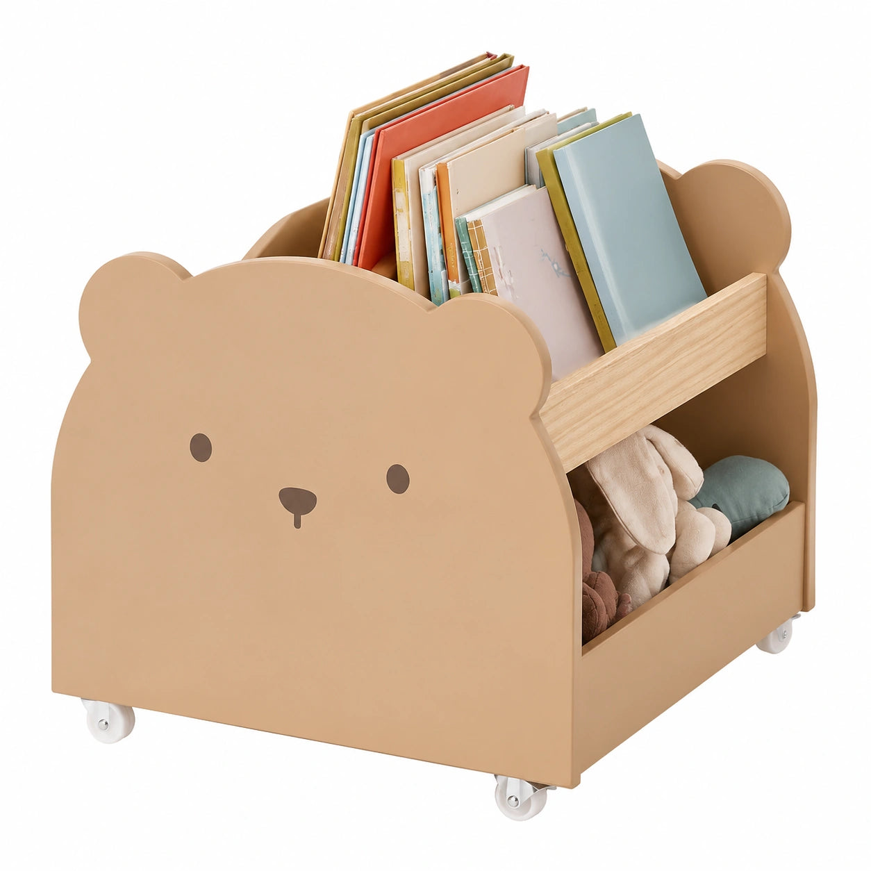 Bibliothèque, sur roulettes, pour le salon ou le bureau
