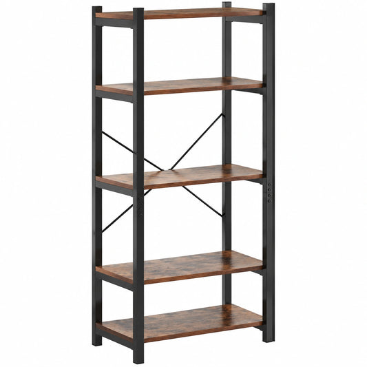 Bibliothèque, avec rangement, avec étagères, en métal, 66 x 34 x 161 cm, pour le salon ou le bureau