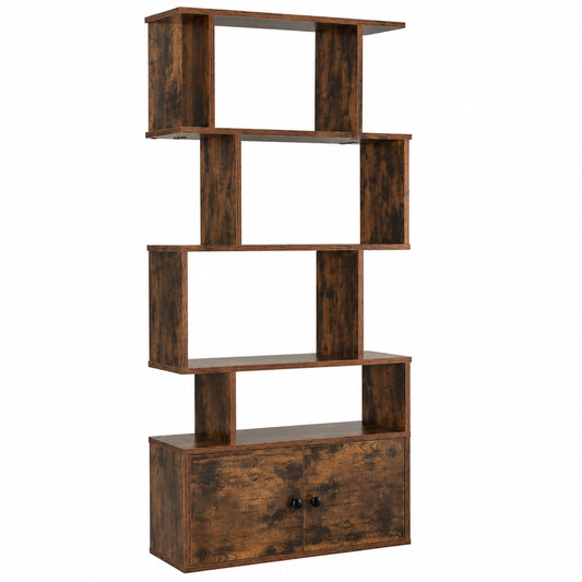 Armoire, à bascule, avec rangement, avec étagères, coloris marron, 70 x 23 x 183 cm, pour la chambre