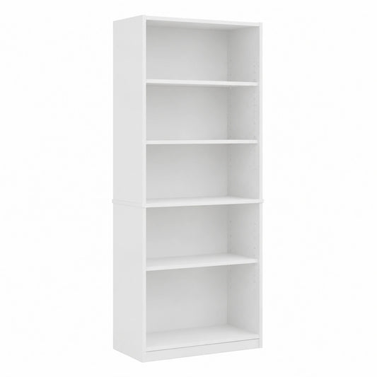 Bibliothèque, coloris blanc, pour le salon ou le bureau